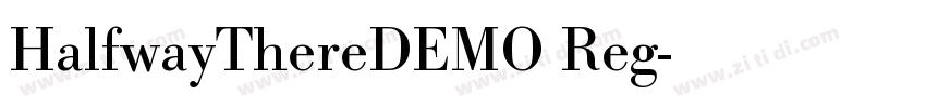 HalfwayThereDEMO Reg字体转换